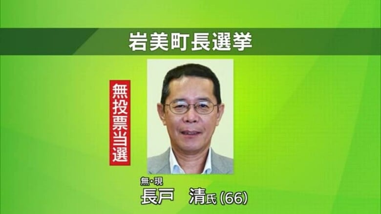 【岩美町長選】無投票で現職の長戸清氏が再選（鳥取）｜FNNプライムオンライン