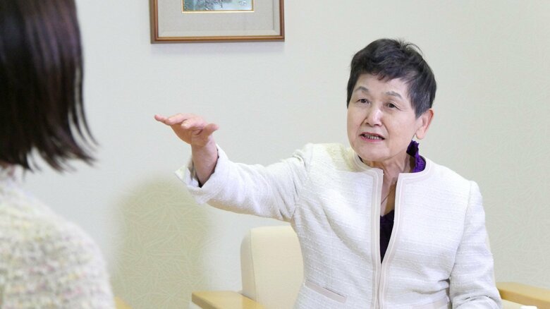 「もうひと踏ん張りすることが大切」とエールを贈る坂東理事長