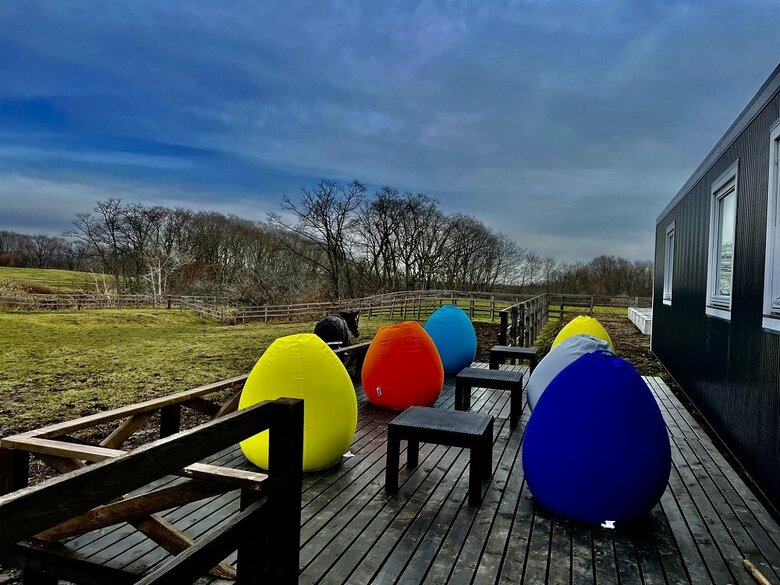 来場者のために設置しているという