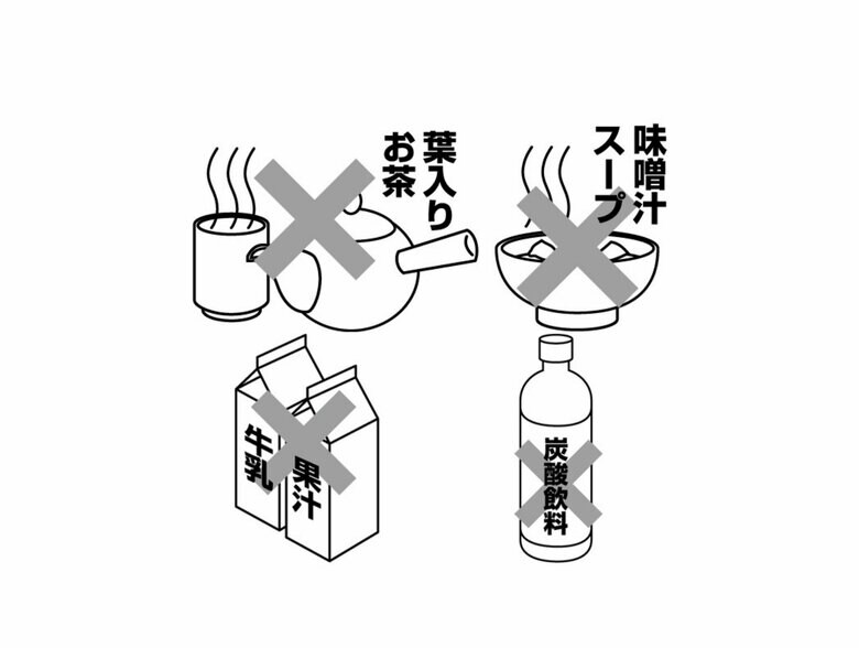 NGな飲み物の一部（提供：和平フレイズ）