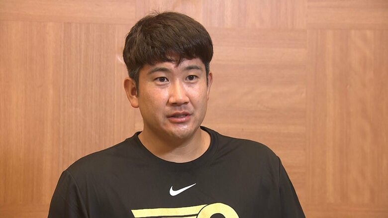 フジテレビのユニインタビューに応じる菅野智之