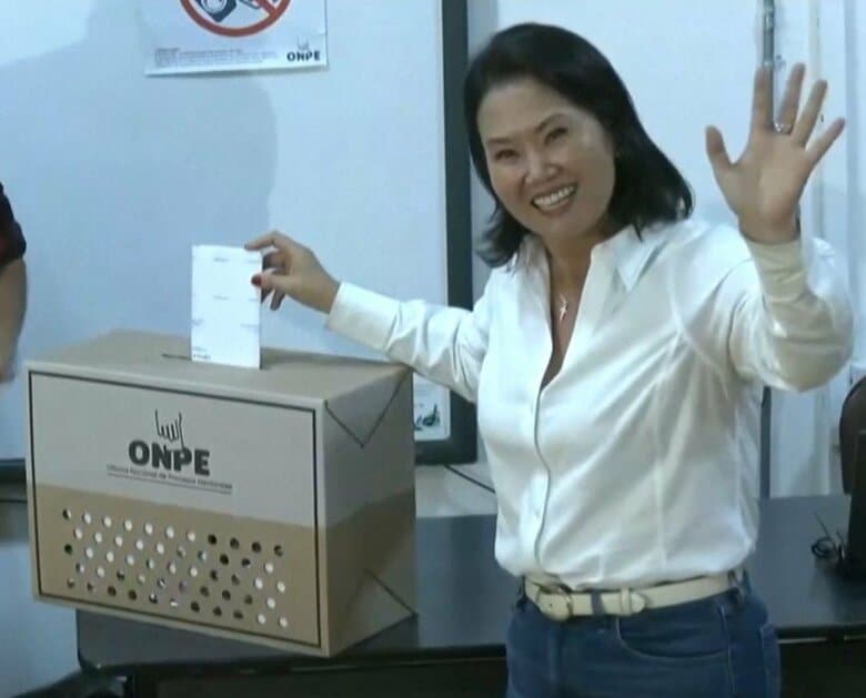フジモリ元大統領の長女で右派のケイコ・フジモリ氏