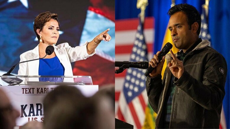 カリ・レイク氏（54）とラワスワミ候補（38）