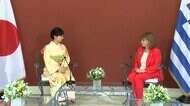 佳子さまクリーム色の振り袖姿でギリシャ大統領を表敬訪問「温かくお迎え頂き感謝」天皇陛下のメッセージを伝える