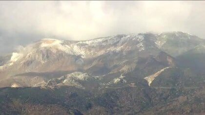 吾妻山で初冠雪を観測＜福島地方気象台＞