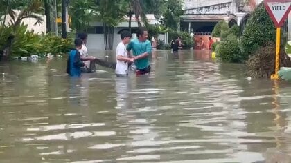 台風25号がフィリピン上陸…セブ島などで道路冠水し7万人以上避難　今後はベトナム方面へ移動
