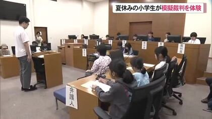 夏休みの小学生が模擬裁判に挑戦