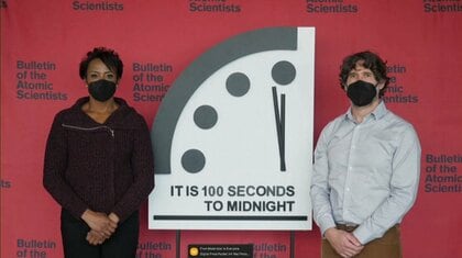 「終末時計」据え置き　人類滅亡まで過去最短の「100秒」