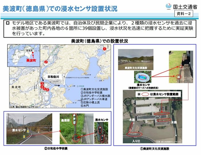 徳島県美波町の実証実験(出典:国土交通省HP)