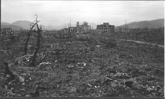 原爆投下後の広島(出典:National Archives at College Park)