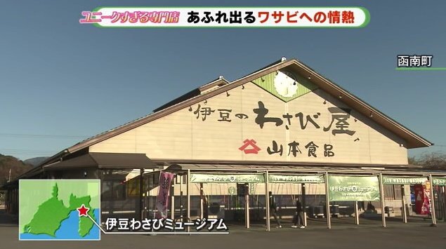 静岡県函南町にある伊豆わさびミュージアム
