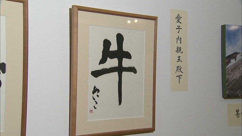 宮内庁職員組合文化祭美術展に出品された愛子さまの書　2009年
