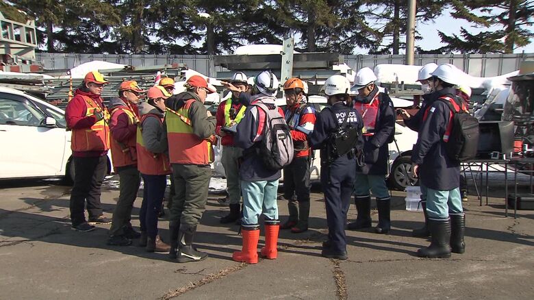 市街地でのクマ出没訓練（2025年3月・札幌市厚別区）