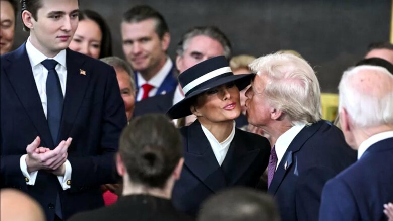 帽子のつばでキスをブロック！?