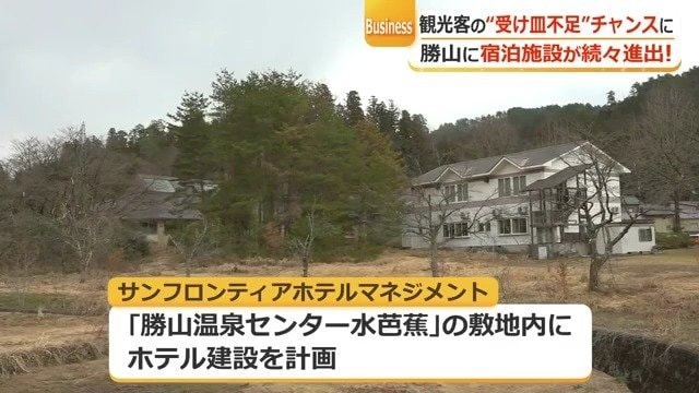 市から譲渡を受けホテルを建設予定