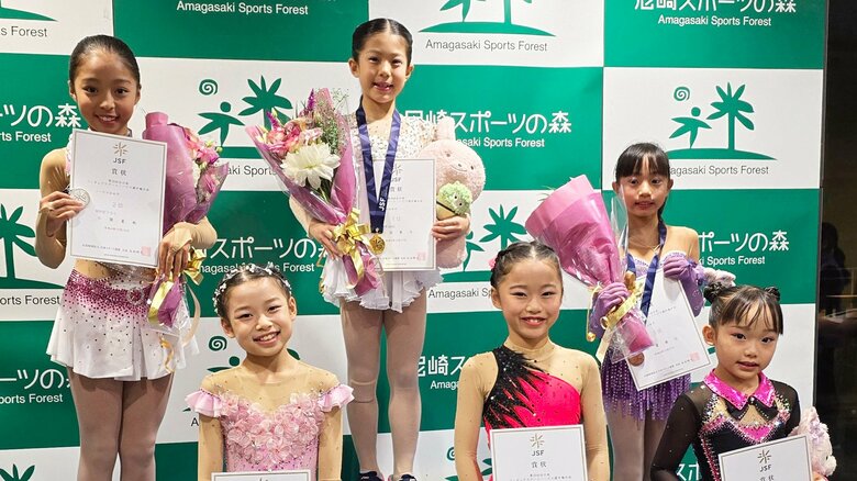 ノービスB女子表彰台（全日本ノービス）