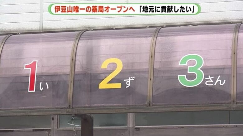 外壁の店名