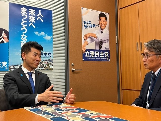 泉氏「政権交代を1日も早く目指すのは当たり前」