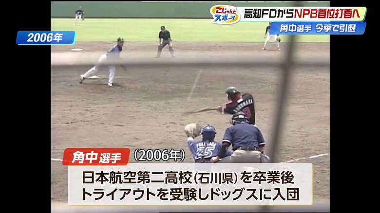 ドッグス時代の角中選手