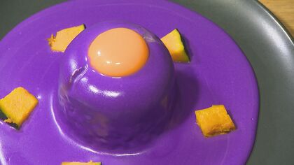 紫色の神秘的な“カレー”　ひらめきで考案　“仮装”の中身はスパイシー【新潟発】