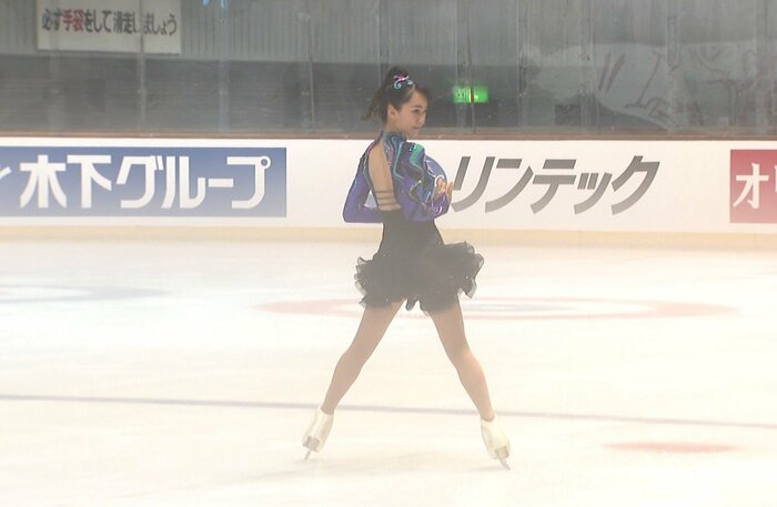 自己ベストに近い点数でショート3位についた櫛田育良