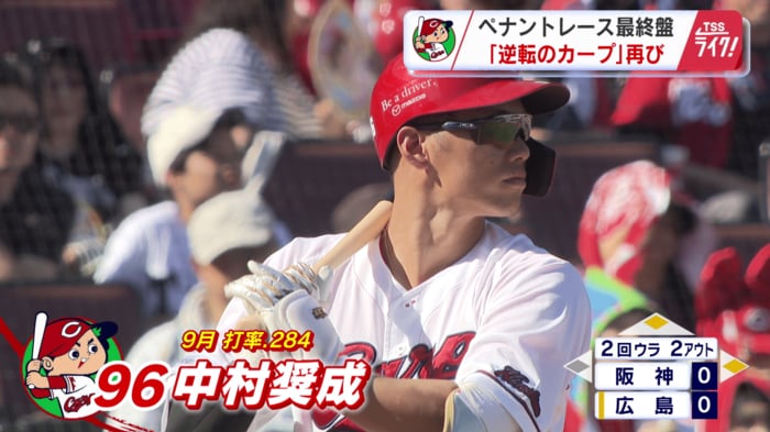 中村奨成 選手