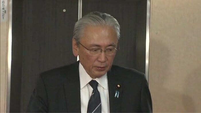 自民・古屋選対委員長　10月31日午後 永田町の党本部