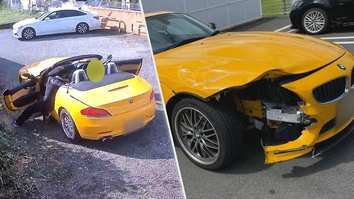 高級外車を借り…