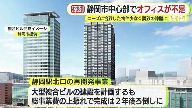 複合ビル完成イメージ（提供：静岡市）