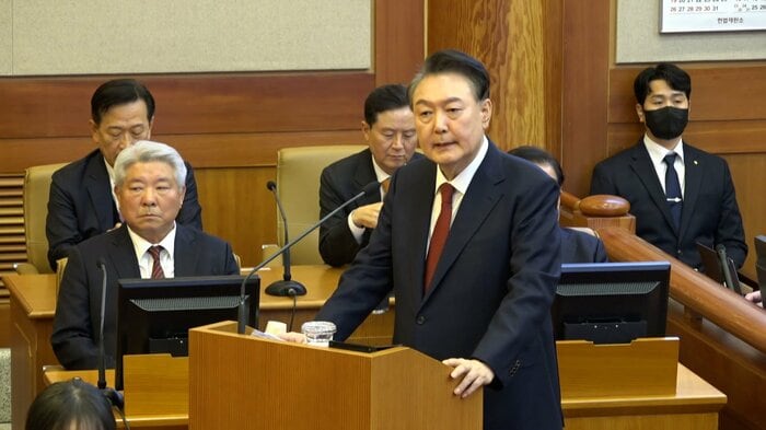 弾劾裁判を受けている尹錫悦大統領