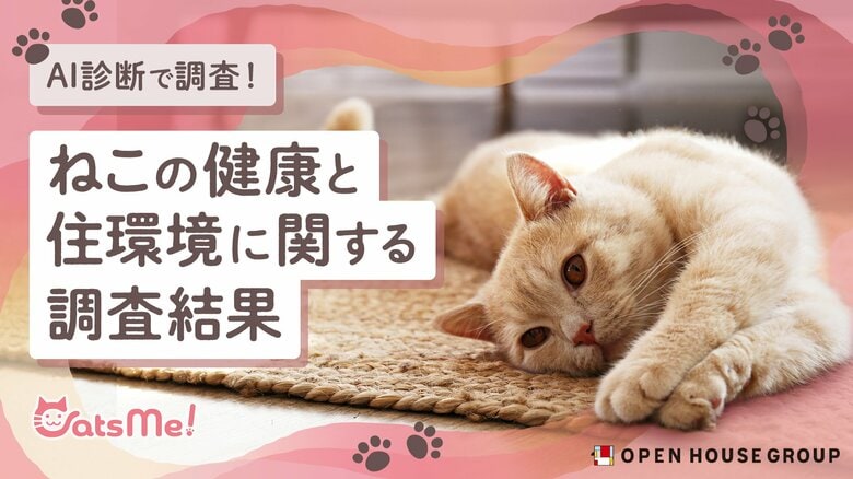 ねこと飼い主のしあわせな住環境に関する取り組み 第1弾「ねこの健康と住環境に関する調査」結果発表