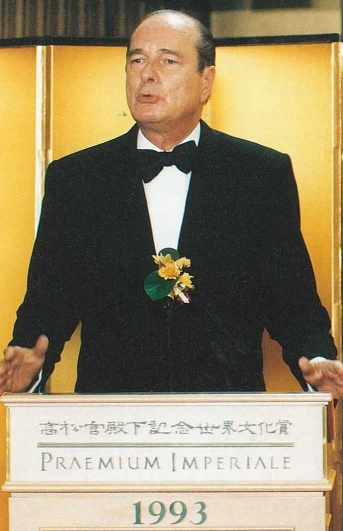 フランスのシラク元大統領 Ⓒ日本美術協会/産経新聞 ⒸThe Japan Art Association/The Sankei Shimbun