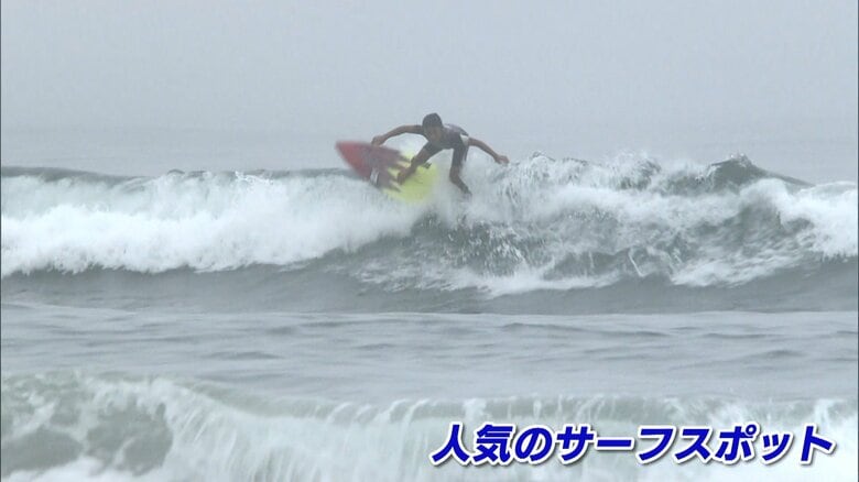 12年ぶりに海開きが行われた岩沢海水浴場（福島・楢葉町）