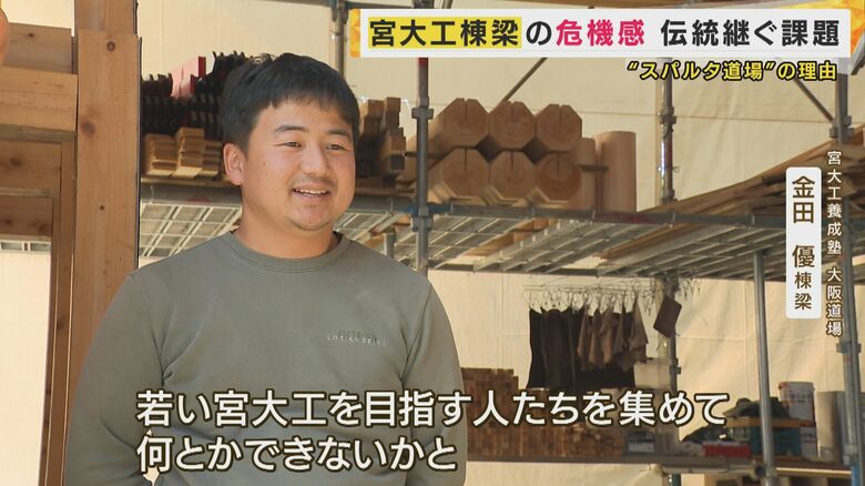 宮大工養成塾 大阪道場 金田優棟梁