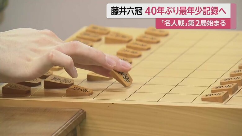 先手は藤井六冠。まず、飛車先の歩を突く