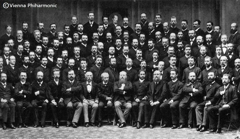 1885年のウィーン・フィルハーモニー管弦楽団