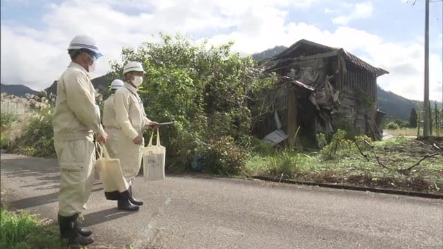 福島県只見町で行われた行政代執行