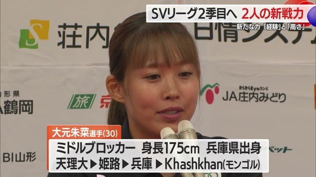 経験とメンタリティに期待をもたれている大元朱菜選手