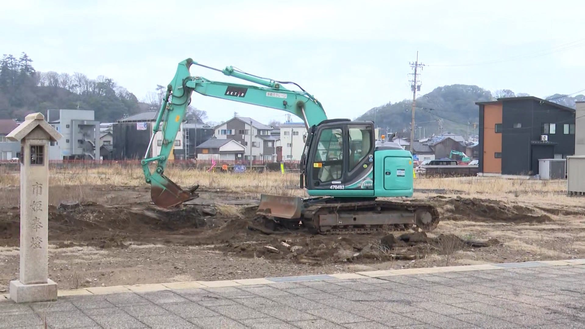 輪島の朝市エリアで復興工事開始　能登半島地震直後の火災で住宅など240棟焼失　広場や商業施設、公営住宅を整備へ