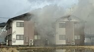 【速報】富山県滑川市のアパートで火事　消防が消火活動中　「2階の窓から煙が見える」と通報