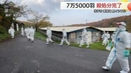 【鳥インフルエンザ】雪で一時中断も7万5000羽のニワトリ殺処分完了　経営支援など緊急対策に10億円
