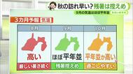 静岡の暑さいつまで…最新の1ヵ月予報と3ヵ月予報で解説　残暑は控えめか　【静岡・ただいま天気　7/23】