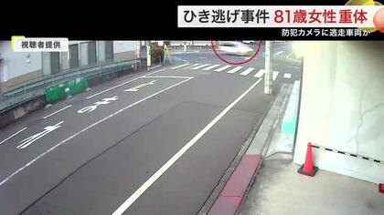 「急加速で逃げていった」防犯カメラに逃走車両か　若林区で８１歳女性はねられ重体　ひき逃げで捜査〈仙台