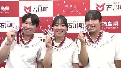 全国大会準優勝を報告　学法石川高校女子硬式野球部「甲子園で良い思い出と経験得られた」　福島・石川町　