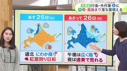 【北海道の天気 24日(金)】秋の嵐のあとは…北海道の上空に強烈寒気！来週前半は道北は吹雪で平地でも積雪に　