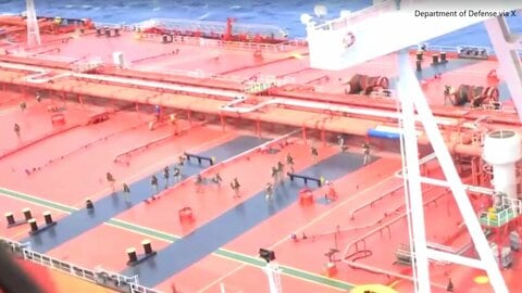 インド太平洋でイラン関連のタンカーに乗船検査　アメリカ国防総省「国際水域は避難場所ではない」