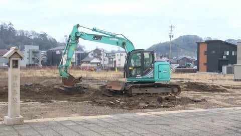 輪島の朝市エリアで復興工事開始　能登半島地震直後の火災で住宅など240棟焼失　広場や商業施設、公営住宅を整備へ