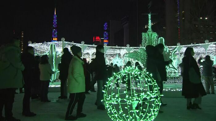 冬の観光スポットとしてイルミネーションも人気を集める