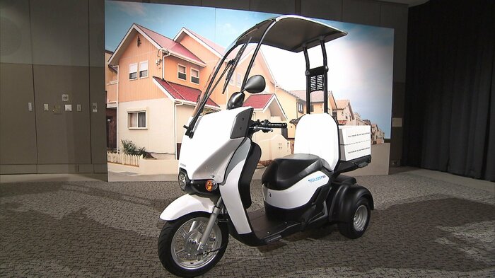 ビジネス用電動三輪スクーターでの利用も想定している