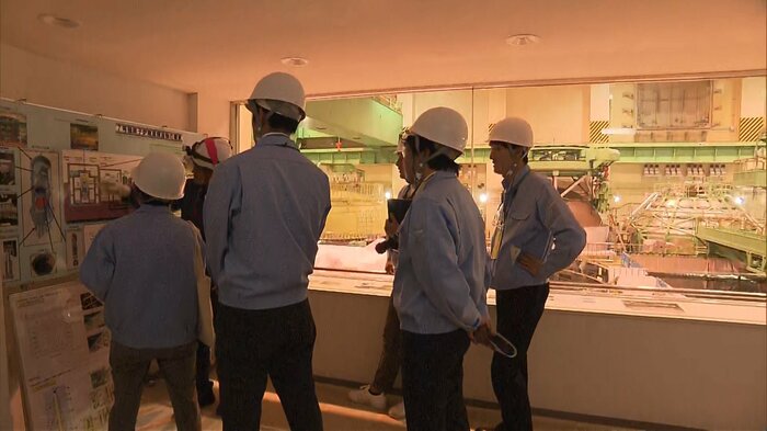 柏崎刈羽原発取材時の様子(2023年11月)